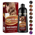 Chestnut Brown Hair Dye 16.9 Fl Oz, Argan Oil Hair Shampoo, 3 in 1 Hair Dye Shampoo, Easy To Use, Semi-Permanent Hair Color Shampoo (Chestnut Brown)