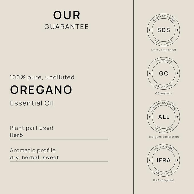 VINEVIDA Oregano Essential Oil 4 oz - Undiluted Oregano Oil - DIY Candle Scents for Candlemaking - Bulk Essential Oil for Soap Making Safe for Skin