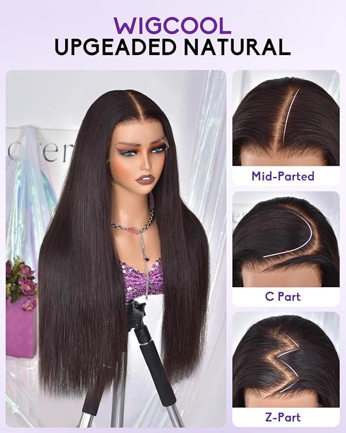 13x6 Lace Front Wigs Human Hair 180 Density Straight Transparent Lace Front Wigs Human Hair Pre Plucked Wigs for Women Glueless Wigs No Synthetic Blend Triple Lifespan 3X 30inch