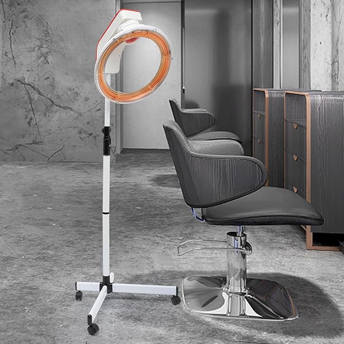 Professional Hair Salon Steamer,Stand HairDryer, Orbiting Rotating Hair Processor with Wheels,3 in 1 Orbiting Hair Dryer,Hair Dryer Accelerator, Perm Styling