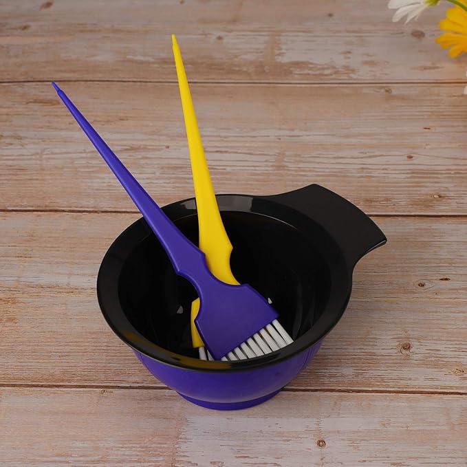 Segbeauty Hair Color Mixing Bowl, Salon Pro DIY Hair Dye Hair Coloring Plastic Bowl for Barbershop Hairdressers, Sturdy Hair Tint Cup for Ombre Hair Long Hair Short Hair Human Hair - Royal Blue