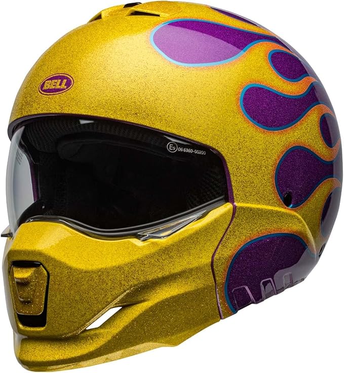 Bell Broozer Helmet (Gloss Ignite Purple/Yellow - Small)