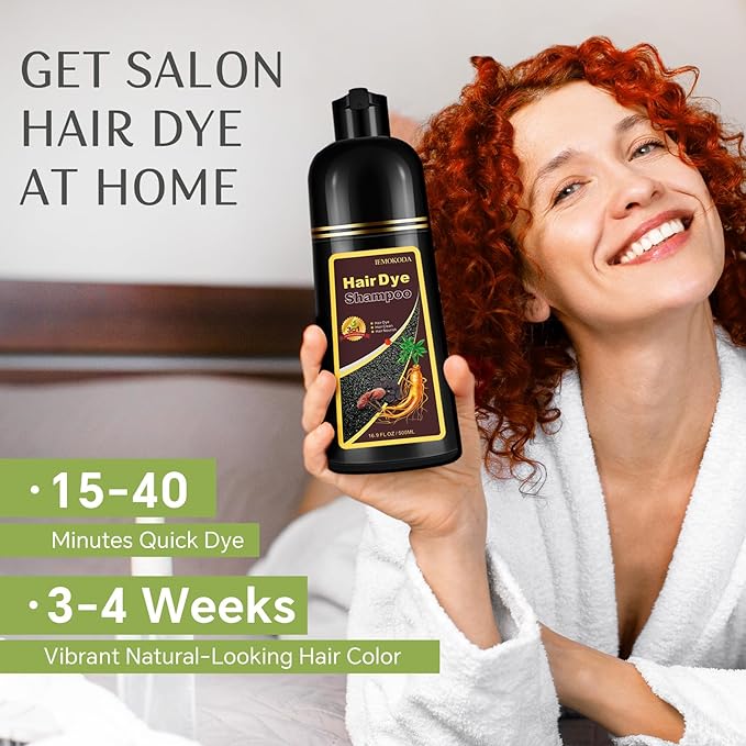 Blonde Brown Hair Dye Shampoo 3 in 1, Instant Natural Hair Color Shampoo Hair Dye for Women & Men, Root Touch Up & Easy To Use & Lasts 3-4 Weeks & All Hair Types, 16.9 fl.oz