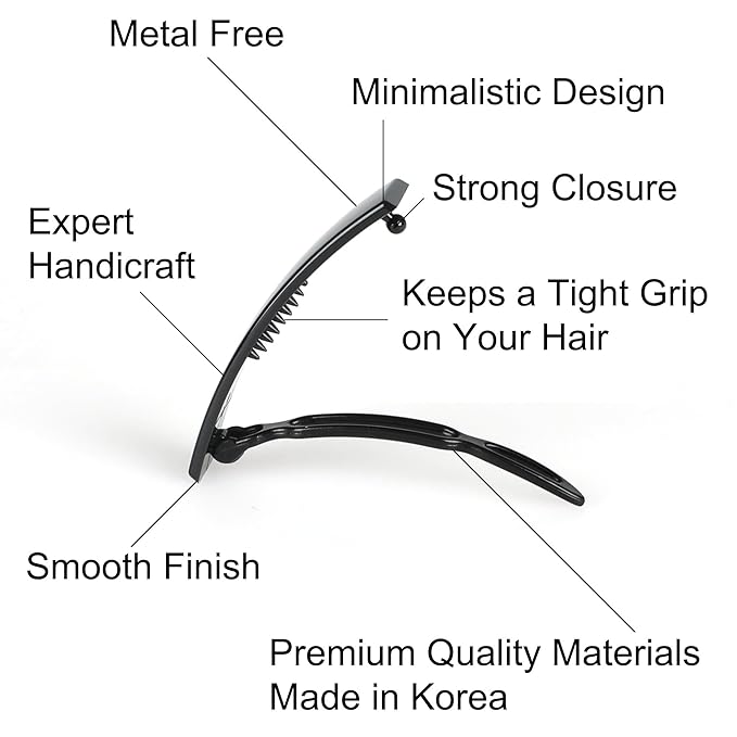 12pcs Hair Barrettes Set for Women and Girls, Hair Clips for Thick Thin Fine Hair, Non-metal Hair Accessories, Non-Slip Grip Handmade Snap Hairpin, BPA Free (LY13)