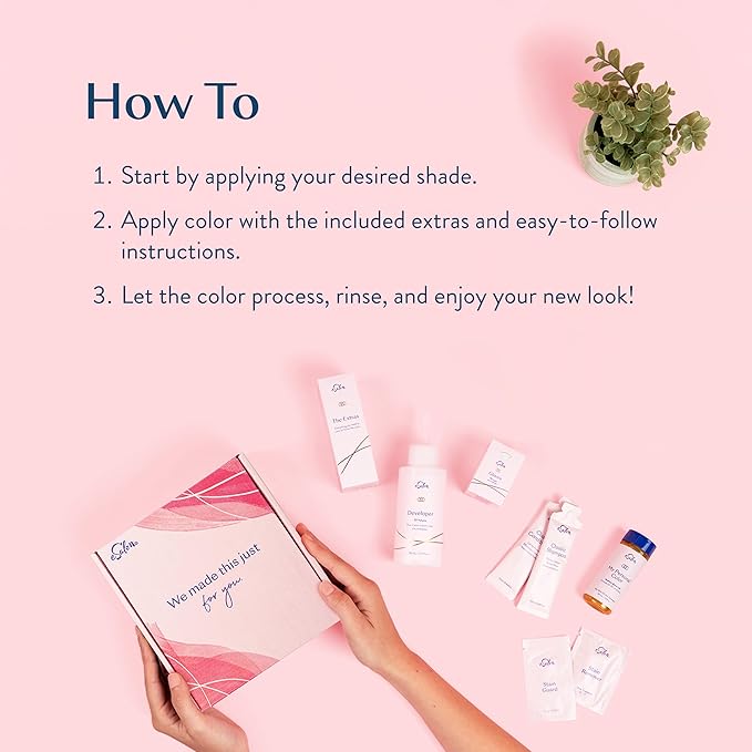 eSalon Permanent Hair Color & Hair Dye Complete Kit - Medium Brown Red Copper - Personal Colorist Kit for Up To 100% Gray Coverage for All Hair Types - Professional-Grade Ammonia-Free Hair Dye