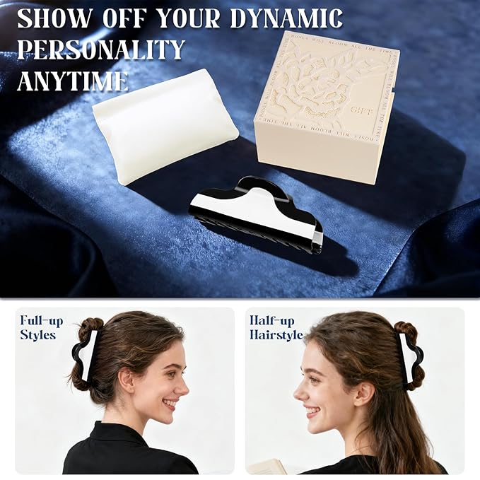 TOCESS Libra Constellation Claw Clips: 4.52 Inch Large Biodegradable Cellulose Acetate Hair Clips For Thick Thin Hair Women, Unique Design & Strong Grip Luxury Jaw Clips For Gift