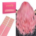 WENNALIFE Tape in Hair Extensions Human Hair Peach Pink Tape in Extensions, 10pcs 20g 12 inch Remy Invisible Tape Ins Straight Colored Soft Real Human Hair Tape in Extensions Refill Set Extensions