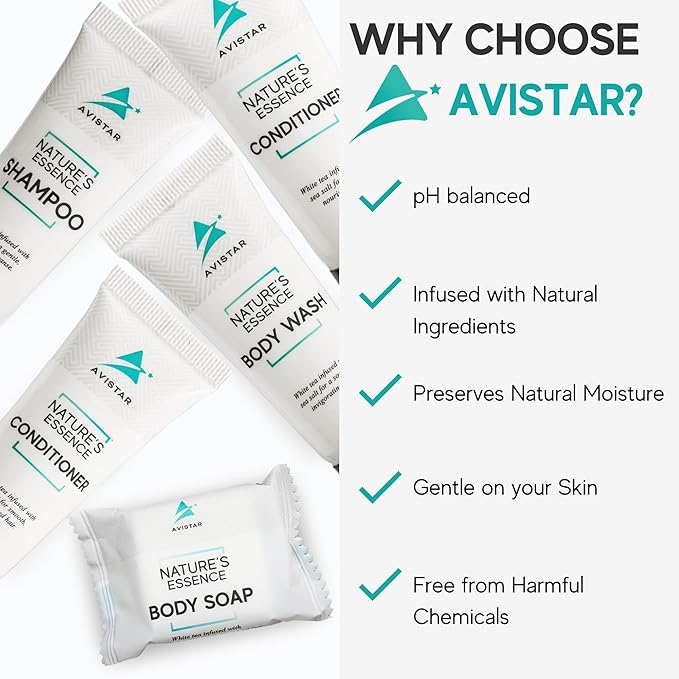 270 Piece Hotel Soap & Bulk Toiletries - Travel Essentials for Hosts & Guests - Hotel Shampoo & Conditioner Supplies for Guests, Hotel Toiletries Bulk Set, Mini Bulk Travel Size Toiletries