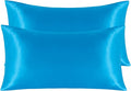 NTBAY 2 Pack Satin King Pillowcases for Hair and Skin, Luxurious and Silky Pillow Cases with Envelope Closure, 20x36 Inches, Royal Blue