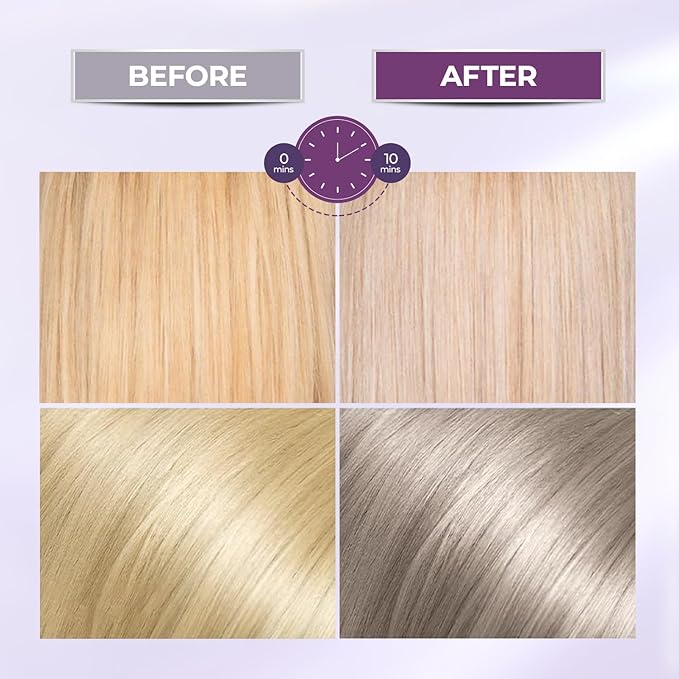 Karseell 3.38floz 100ml Purple Hair Mask Professional Neutralizes Brass & Yellow Tones For Blonde Silver Gray Highlighted Hair