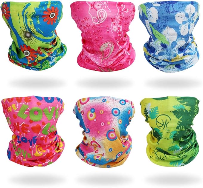 Face Mask Bandanas Neck Gaiter Headwear Magic Scarf Headband for dust Sun Wind