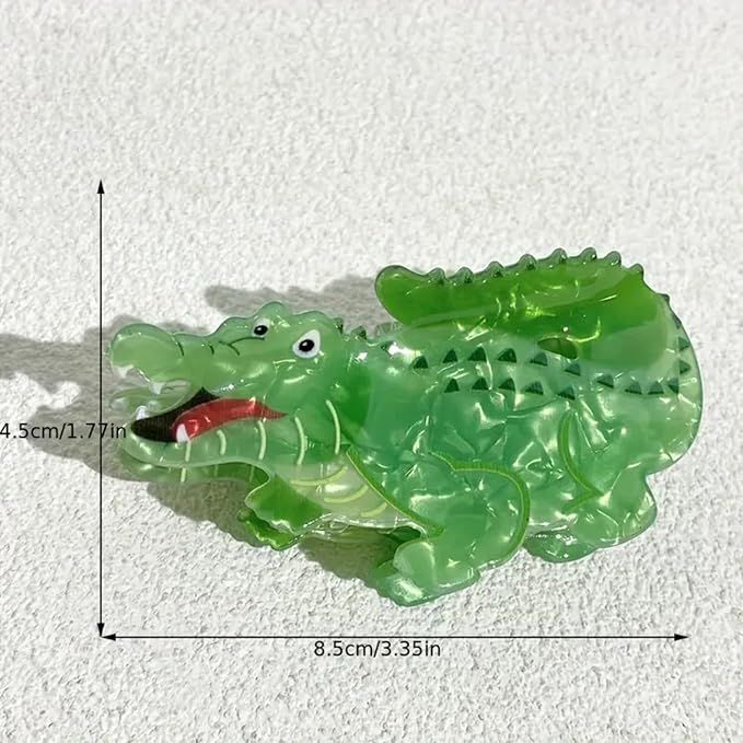 Alligator Hair Clips Cute Animal Hair Claw Clips Strong Hold Crocodile Hair Jaw Clip Funny Animal Hair Barrettes Amphibians Claw Clip Daily Wear Holiday Hair Accessories for Women Hair Decoration