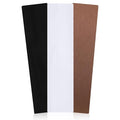 3PCS Workout Headbands for Women - Non Slip Gym Headband for Women, Fabric Elastic Sweat Band Pack, 3 Colors Stretchy Headbands for Yoga Running Sports, Fashion Accessories(Black White Brown)