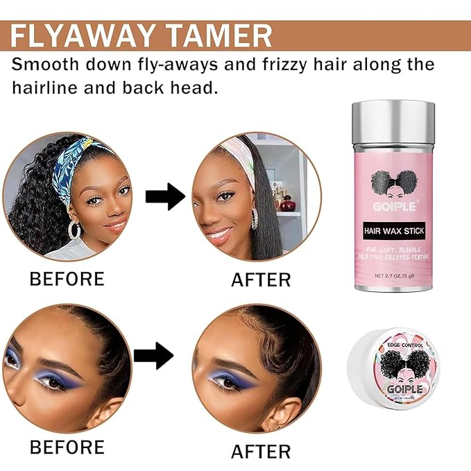 Lace Glue Kit Complete Set with Lace Tint Mousse, Lace Melting Spray Wig Glue for Women's Wigs and Hairpieces - Wig Installation Kit & Tape in Extension Rmover & Cap (Dark Brown)
