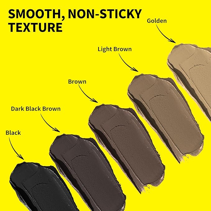 SEVICH Dual-Ended Root Touch Up Stick - Waterproof Hairline Enhancer for Sparse Hairlines & Gray Coverage, Non-Sticky Scalp Concealer with Beeswax, Instant Volume & Natural Look (Black)