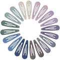 Small Hair Barrettes For Women No Slip Metal Snap Clips For Thin And Fine Hair,Matte Mix Colors,20 PCS,1.97 x 0.5 Inch.