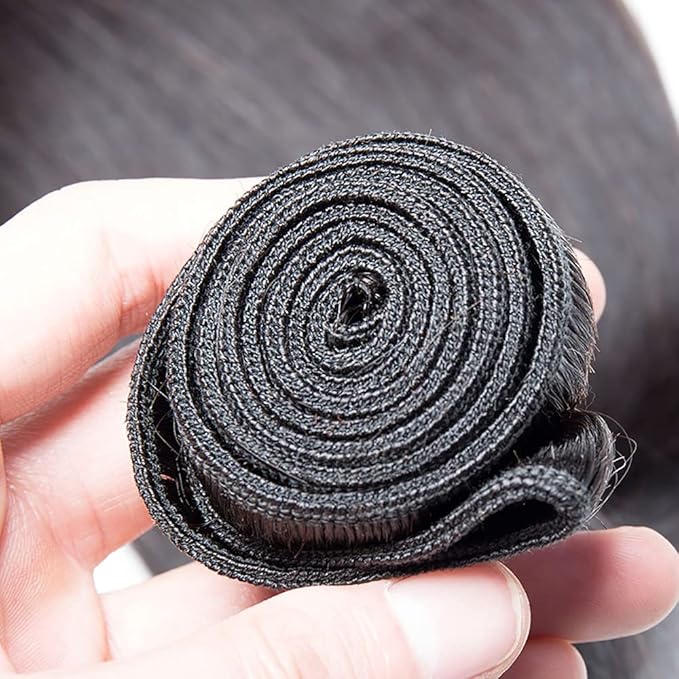 Human Hair Bundles Color 1B Body Wave Bundles Hair Extensions Grade 8A Virgin Remy Hair 1 Bundle 26 Inch Double Weft Natural Black Body Wave Hair Weave