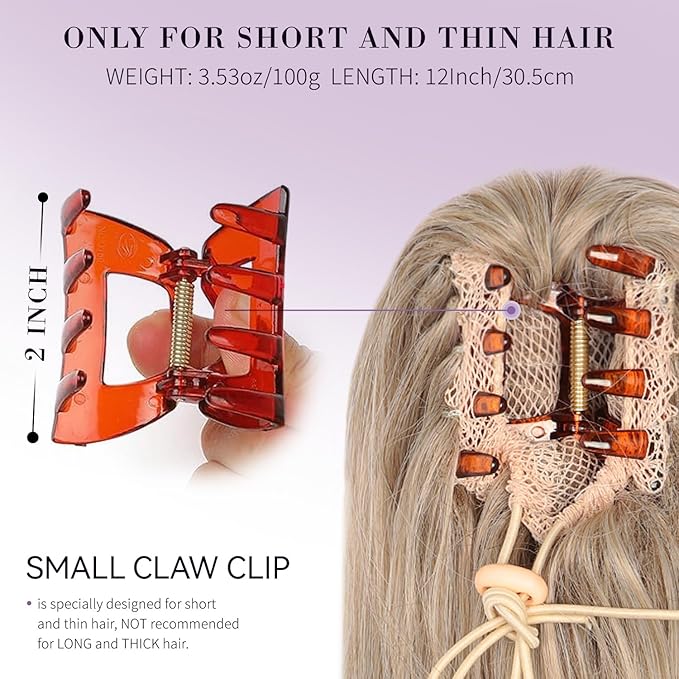 Clip on Ponytails for Women - 12 Inch Curly Ponytail Extension, Wavy Pony Tails Hair Extensions, Synthetic Hair Extensions Ponytail, Clip in Ponytail (Color: Ash Blonde with White Highlights)