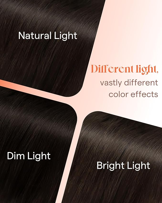 Sunny Hair Tape in Hair Extensions Real Human Hair Invisible Remy Hair Extensions Tape ins for Women Darkest Brown 14 inch 25G
