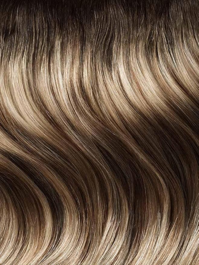 Luxy 100% Remy Human Hair – Halo Clip-In Hair Extensions –Natural Looking Volume & Length - One-Piece - Easy 5-Min Application 180 grams 20" Rooted Light Bronde
