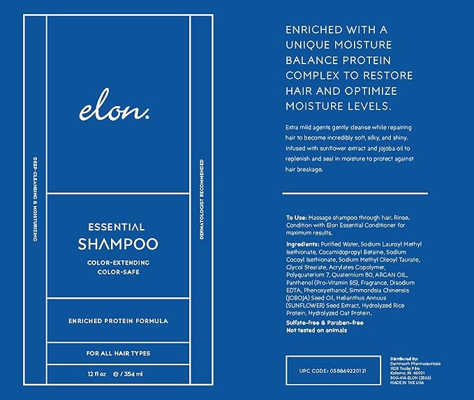 Elon Complete Kit for Thinning Hair – Elon Essential Shampoo and Conditioner Set + Matrix 5000 Hair Growth Supplement – NO Sulfates, Parabens or Phthalates
