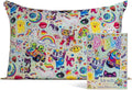 Kitsch x Lisa Frank Satin Pillowcase with Zipper for Hair & Skin, Softer Than Silk Pillow Cases, Wrinkle-Free, Smooth and Cooling Satin Pillow Covers Queen Size 19x26-The Fantastic World of Lisa Frank