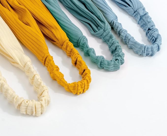 Elastic Knotted Headbands for Women Cloth Head Hair Bands for Women's Hair Non Slip Boho Wrap Twisted Hair Accessories