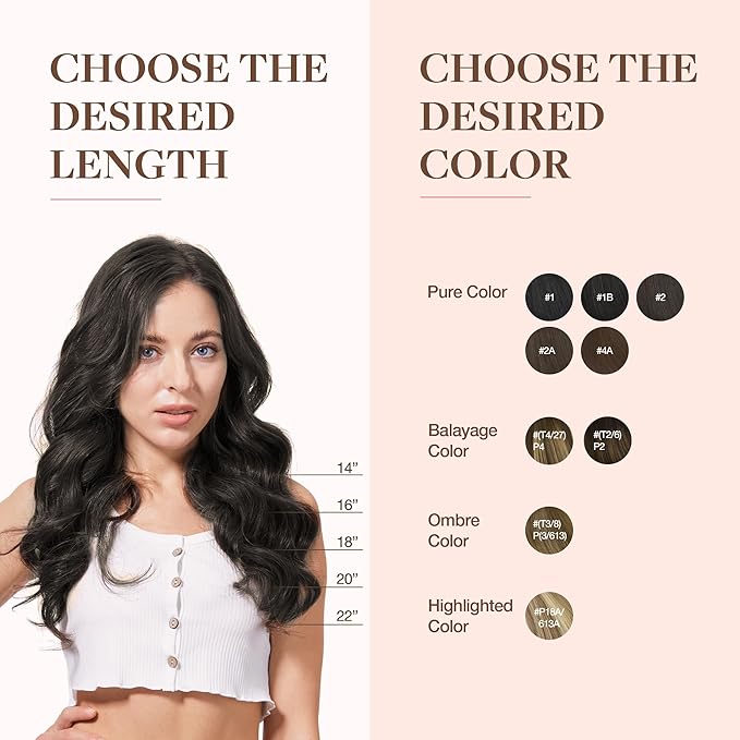 GOO GOO Clip in Hair Extensions Real Human Hair, Remy Human Hair Extensions Clip ins for Women, Natural Human Hair, 18inch 110g 7Pcs, 2 Dark Brown