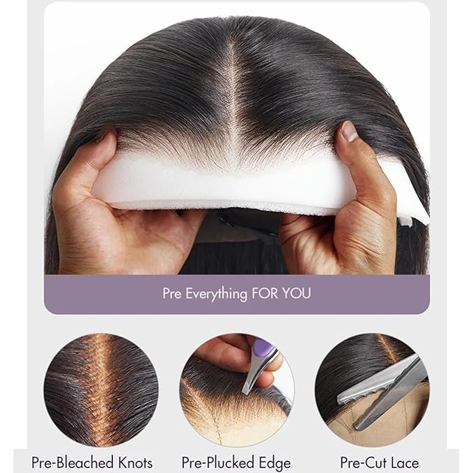 28 Inch Deep Wave Lace Front Wigs Human Hair 13x6 HD Lace Front Wigs Human Hair Pre Plcked Curly Human Hair Wig for Women 200% Density Water Wave Lace Front Wigs Human Hair With Baby Hair