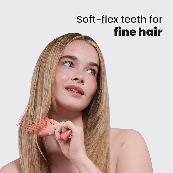 Tangle Teezer Fine & Fragile Ultimate Detangler Brush, Dry & Wet Hair Brush to Detangle & Reduce Breakage, Amazon Exclusive Sweet Cinnamon