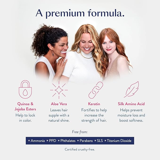 eSalon Permanent Hair Color Kit - Medium Brown Ash - Professional-Grade Ammonia-Free Dye for Up To 100% Gray Coverage on All Hair Types