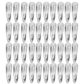 40 Pcs 2 Inch Silver Metal Snap Hair Clips No Slip Hair Barrettes For Women Hair Accessories(Silver)