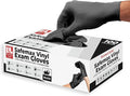 Black Synthetic Vinyl Exam Gloves Powder Free and Latex Free