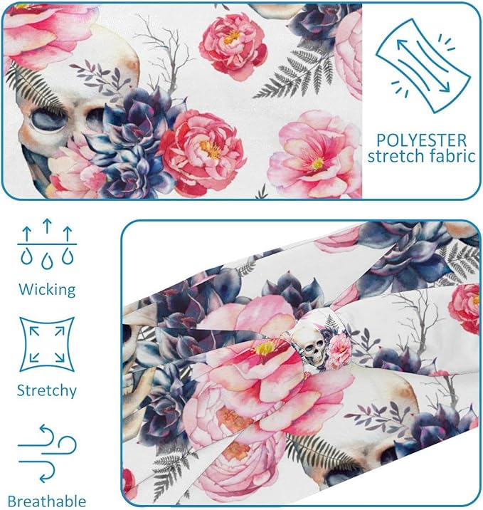 6 Pcs Stretchy Headbands for Women, Absorbed Sport Headband Soft Twist Knotted Headbands for Daily Life Yoga Workout, Dogs Collection Multi Animal