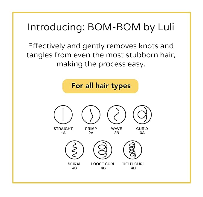 BOM BOM 2 Unit Kit, Wet And Dry Vented Detangling Hair Brush For All Hair Types, Light Weight Hairbrush, Scalp Massage Brush (Pink blue yellow)