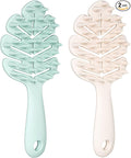 Sylune Scalp Massager Brush 2-Pack – Leaf-Grip Shampoo Scrubber for Deep Clean & Hair Care, Gentle for All Hair Types