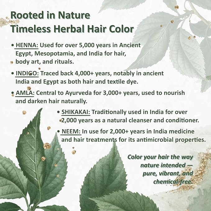 100% Organic Henna Hair Color – Natural, Chemical-Free Hair Dye for Rich, Vibrant Color & Gloss – Grey Coverage, Safe for All Hair Types, Vegan Non-Toxic, Herbal Hair Treatment (LIGHT BROWN)