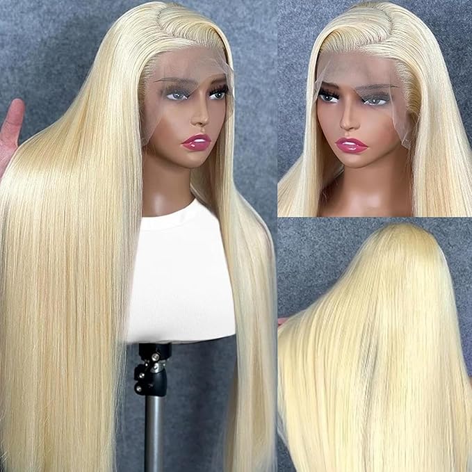 613 13x6 Lace Front Wig 30 Inch Straight 200 Density 613 Wig HD Transparent Lace 613 Wig Blonde Lace Front Wigs Human Hair for Women
