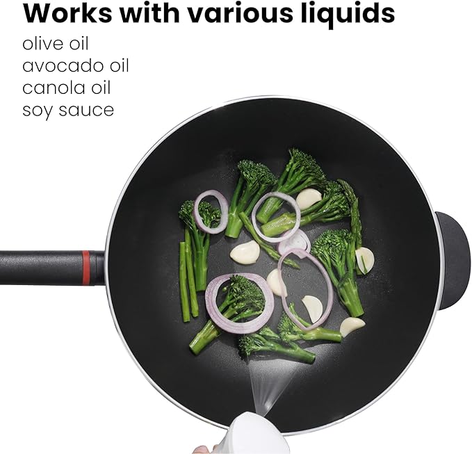 Mistifi Eco-Friendly Oil Sprayer – Durable Glass Bottle for Cooking, BBQ, and Grilling Mist Spray Bottle for Air Fryer, Olive Oil, Avocado Oil, Healthy Nonstick Frying(PS631)