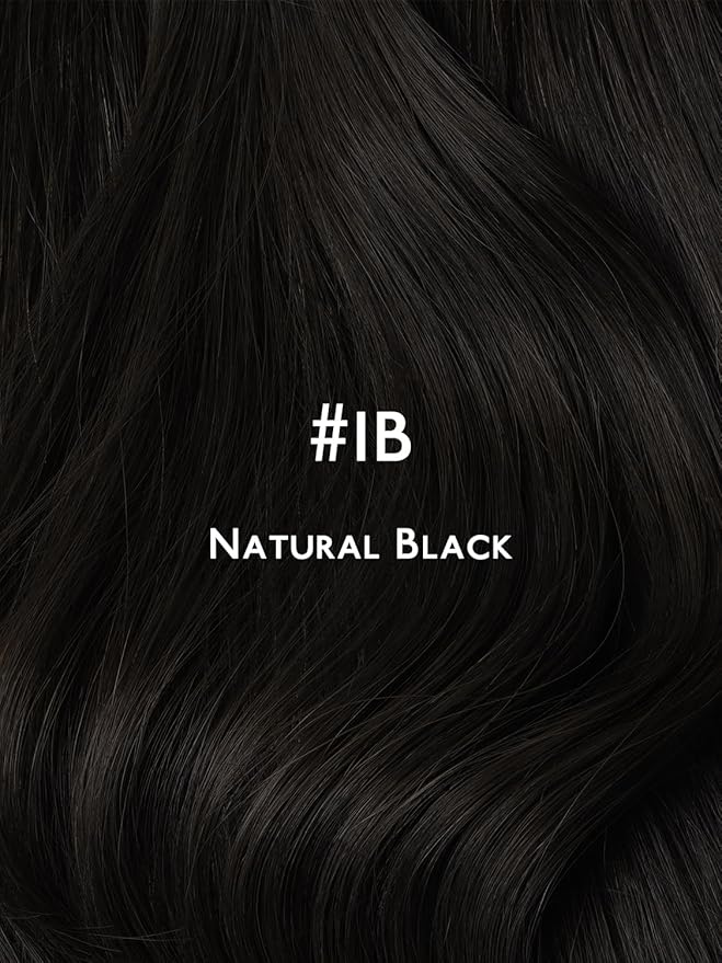 WENNALIFE Genius Seamless Clip in Hair Extensions Real Human 16 inch 120g 7 Pcs Natural Black Hair Extensions Clip Ins Luxury Remy De Cabello Humano Straight Invisible Fuller Reusable