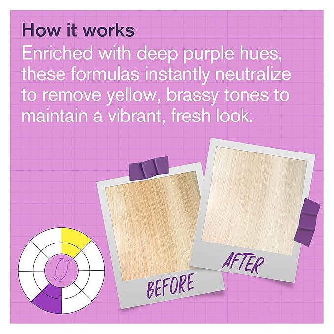 Purple Shampoo, Conditioner & Mask Trio Gift Set. Removes Brassy Yellow Tones. Lightens Blonde, Platinum, Ash, Silver & Grays. Paraben & Sulfate Free. PETA Approved Cruelty-free and 100% Vegan.