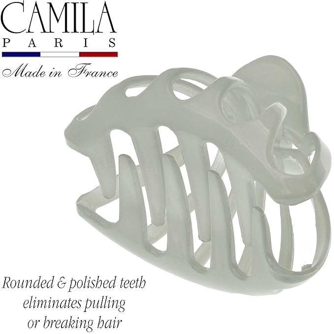 Camila Paris CP3633 French Octopus Hair Clip - Large, Durable No-Slip Grip Claw Clip for Thick, Long, Wavy Hair - Made in France