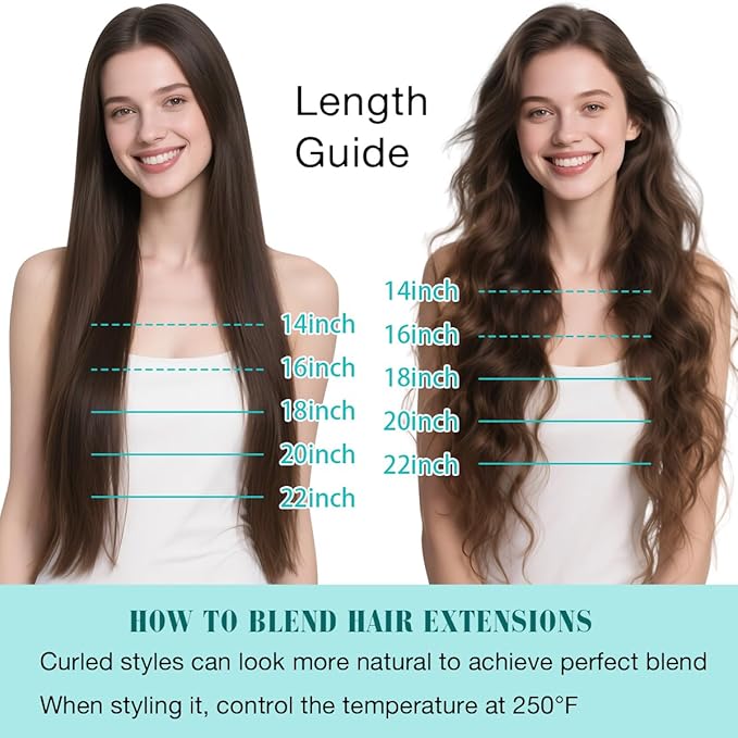 SURNEL Clip in Hair Extensions 16 inch Ash Blonde Highlights Bleach Blonde Clip in Hair Extensions 100g 6pcs(#18/613,16")