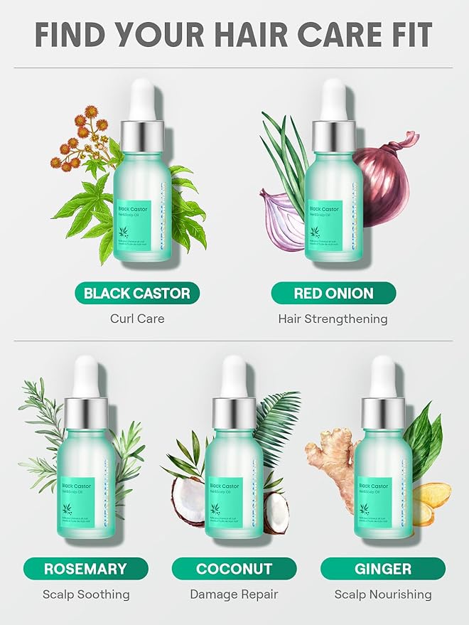 SHEGLAM Hair & Scalp Oil - 0.5 fl oz, Hydrating Serum, Macadamia & Grapeseed Oils, Soothes Dry Scalp, Balances Sebum, Adds Shine, For Sensitive Scalp & Dandruff (Rosemary)