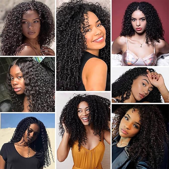 Deep Wave Bundles Human Hair Color 1B Deep Wave Bundles Niegmeag Brazilian Virgin Remy Hair Single Bundle 12 Inch Double Weft Natural Black Loose Wave Bundle Hair Weave 100g