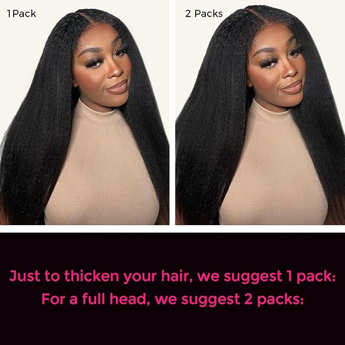 Lashey Kinky Straight Clip in Hair Extensions for Black Women, 18 Inch 7pcs 120g #1B Natural Black, Clip in Hair Extensions Real Human Hair Lace Clip Ins Thick Human Hair