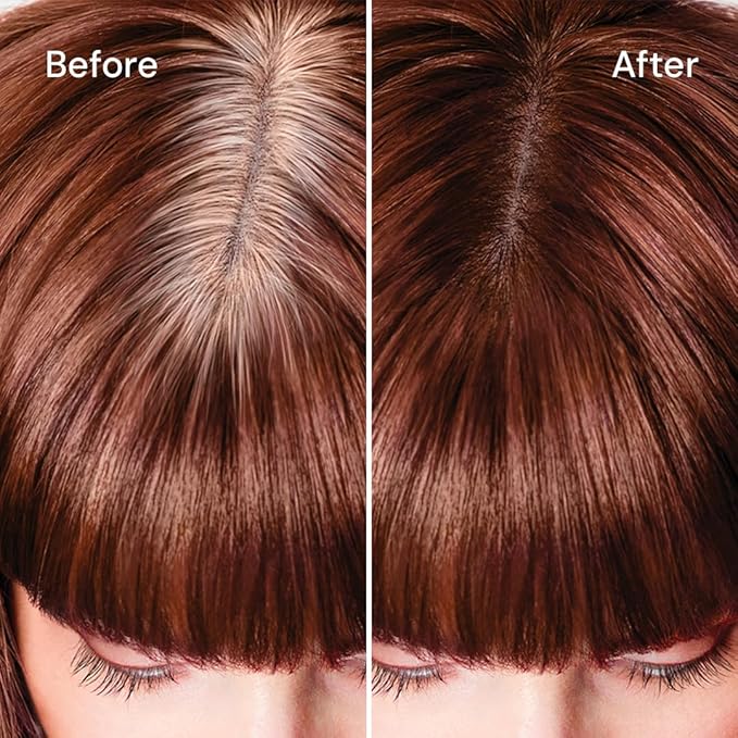 Root Touch Up Powder for Dark Red Hair by Style Edit | Mineral Infused Binding Hairline Powder Cover Grays - 2 Pack
