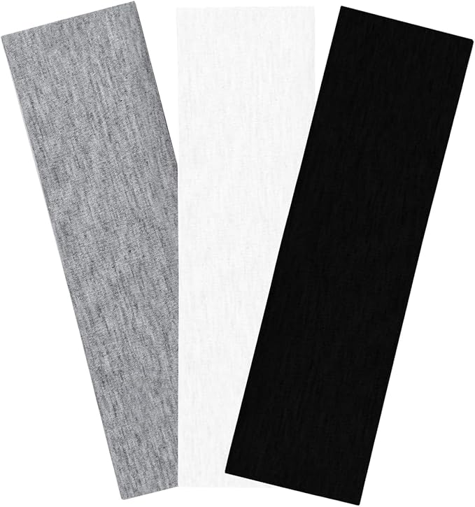3PCS Headbands for Women Non Slip Elastic Sweat Hairbands Fashion Sports Hair Bands Soft Cloth Fabric Stretchy Headband for Workout Yoga Running