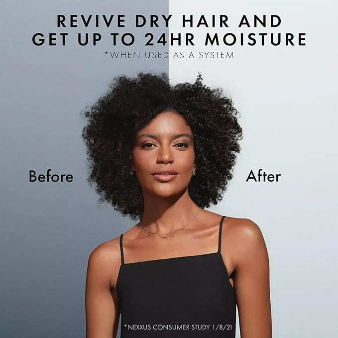 Nexxus Therappe Shampoo & Humectress Conditioner, Travel-Size (6 Sets, 12 Bottles), Elastin Protein & Green Caviar Revive Dry Hair with 24H Moisture, 3 Oz Ea