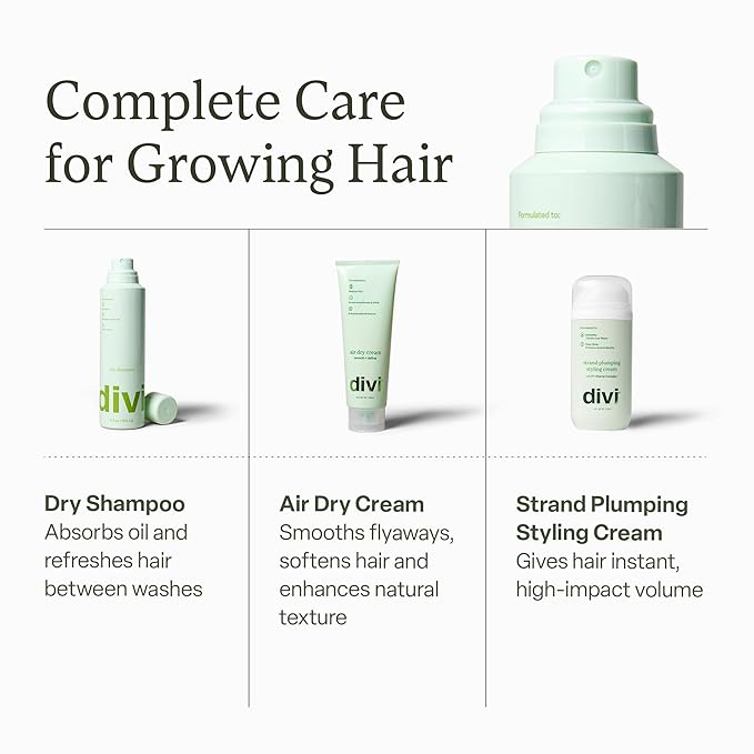 Divi Dry Shampoo Spray for Men & Women - Formulated to Absorb Oil, Balance the Scalp and Extend Time Between Washes - Free of Benzene, Butane, Propane and Talc